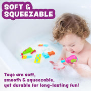 Tub Works® Tools™ Mold Free Bath Toys, 6 Pack | Sealed, No Hole Bath Toys Design Keeps Moisture Out | Soft, Squeezable & Float on Water | Easy-Grip Baby & Toddler Bath Toys | Fun Tools Kids Bath Toys