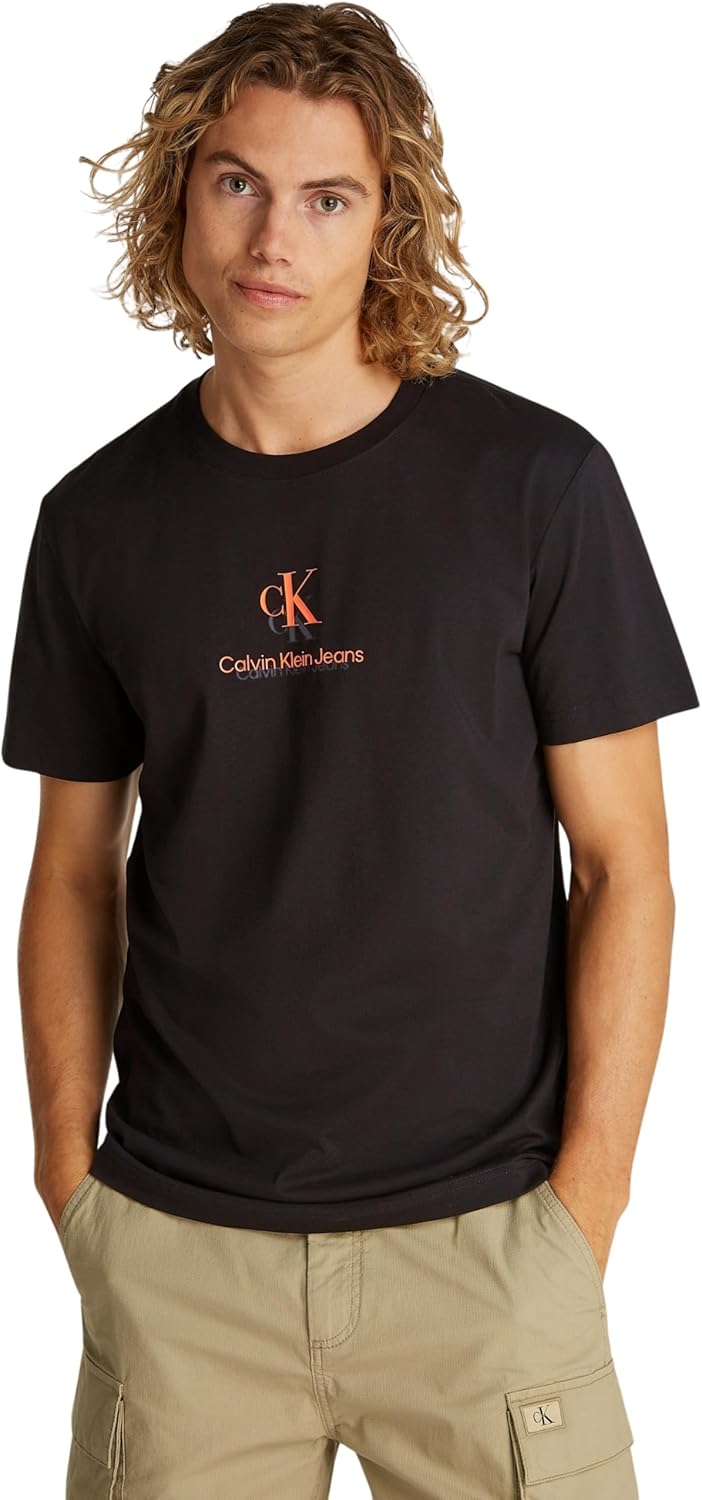Calvin Klein Mens SHADOW LOGO TEE T-Shirts