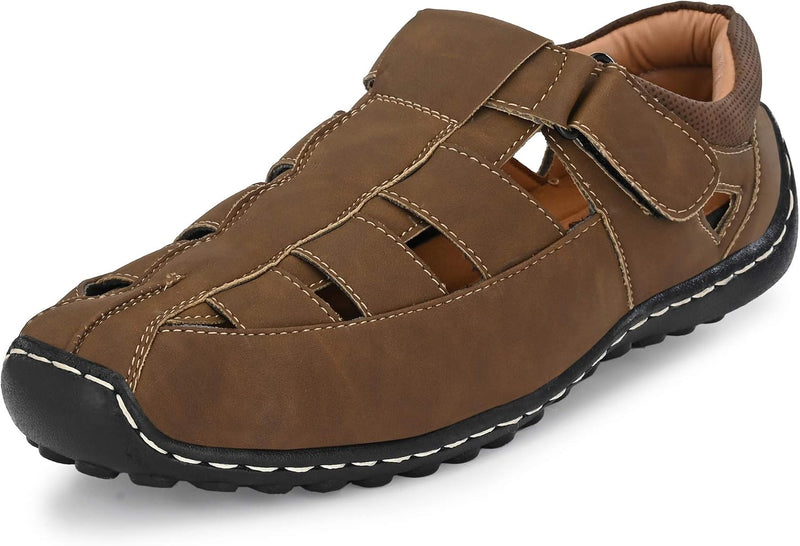 Men's Navy Fisherman Sandals - Olive