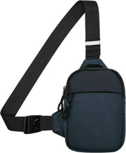Unisex Adult No small sling bag - a-navy blue (length*width*height=17x3x22cm)