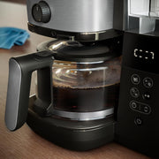 Philips All-in-1 Brew Drip Coffee Maker With Built-in grinder - 10 cups, Permanent filter, Duo-bean Container, LED Display - HD7900/50