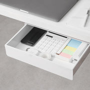 Under Desk Drawer -Large Under Table Hidden Drawer Desk Accessories & Workspace Organizers Desktop Storage Pencil Slide Out Pull Out Organizer , white - Large
