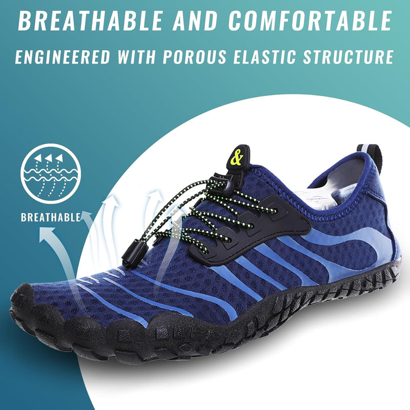 UniStep Water Shoes Mens Womens Barefoot Quick-Dry Non-Slip Swimming Shoes Beach Shoes Aqua Sports Outdoor Surfing Unisex