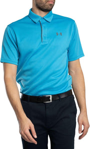 mens Ua Tech 2.0 1/2 Zip T-shirt (pack of 1) - Ether Blue / / Pitch Gray