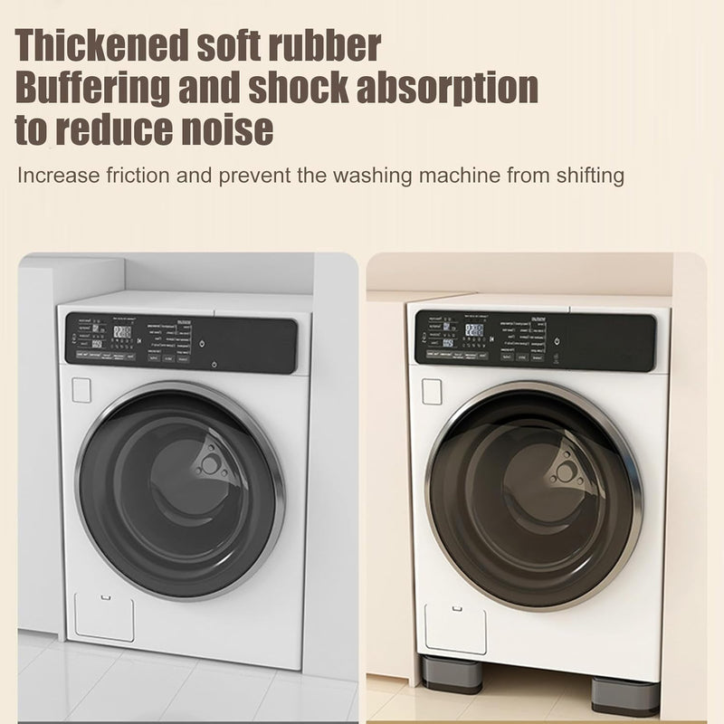 Vibration Pads for Washer and Dryer | 4X Washer Dryer Pedestal,Shock-Absorbing Heighten Stabilizer, Noise Reduction Appliance Accessories for Apartment Use