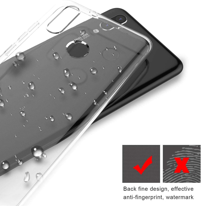 Huawei Nova 3E Case, Smooth Silicone Back Case Cover for / P20 Lite, Clear