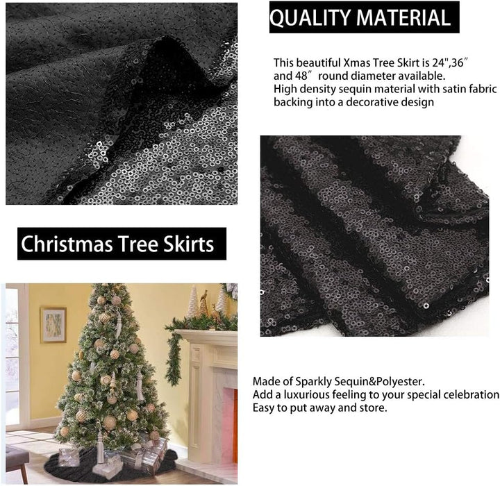 B-COOL Black Sequin Backdrop Curtain Glitter - Halloween Black Backdrop 2 Panels 4ftx8ft Curtain Drapes Shiny Background for Parties Shimmer Wall Backdrop Cloth