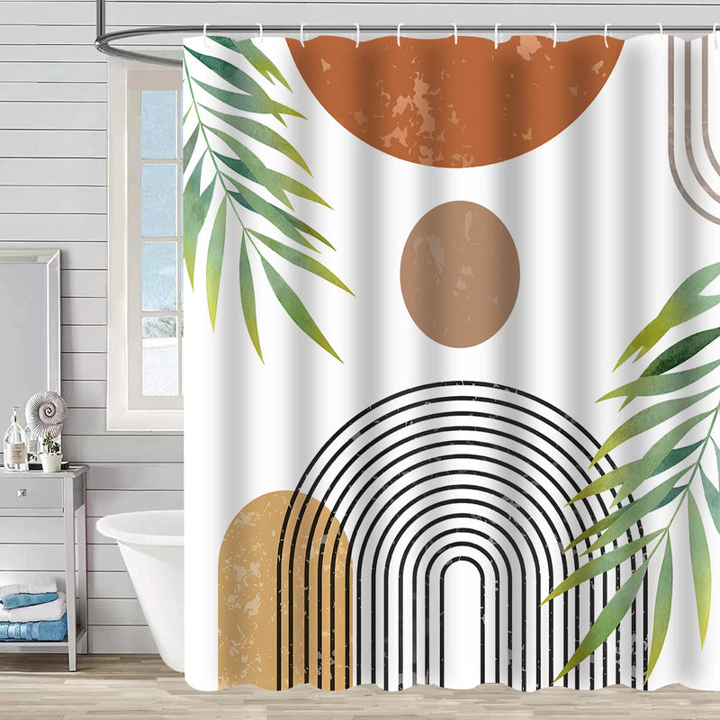 Sabia Abstract Modern Boho Shower Curtain,Bathroom Curtain Waterproof and Dampproof That Fits Perfect to Every Bath Decor - Ideal to Brighten Up Your Bathroom at Home