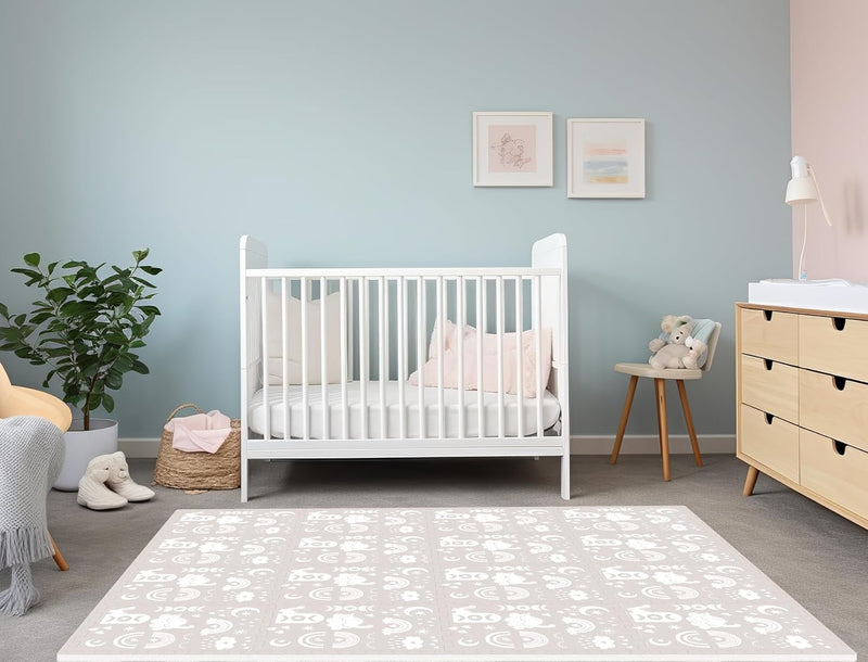 Premium Soft Foam Play Mat for Baby, 170x122 cm, Easy to Clean - The Perfect Modern Foam Playmat Fits Nicely with Your Kids Playroom Or Home Decor 1.2 cm Thickness