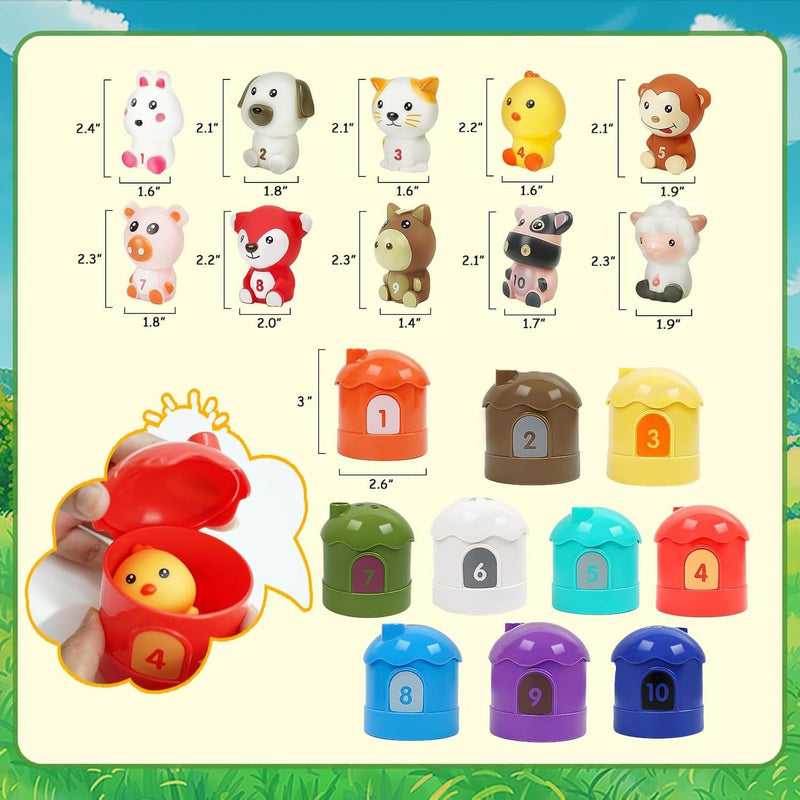 Moonmen 23 Pcs Montessori Toys for Babies 0-3-6-12 Months, 3 in 1 Soft Baby Teething Toys and Stacking Building Blocks for Sensory Developmental Education of Toddlers 12-18 Months