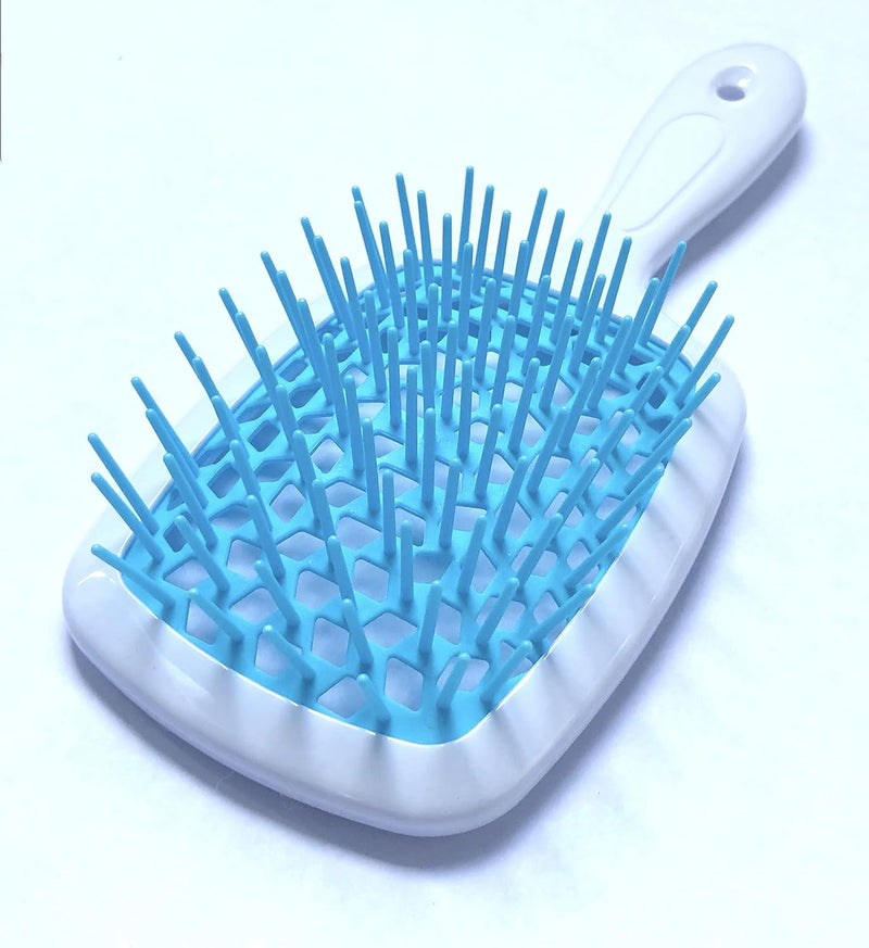 ALANX Detangler Hairbrush ï¼ŒMassage Curl Combï¼ŒDetangling Hair Brush for Women, Girls and Kids for Wet, Dryï¼ŒFine, Curly, Thick and Long Hair (WHITE/YELLOW)