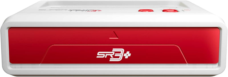 Geek Theory Retro-Bit Super Retro Trio HD Plus 720P 3 in 1 Console System - HDMI Port - for Original NES/SNES, Super Nintendo and Sega Genesis Games - Red/White