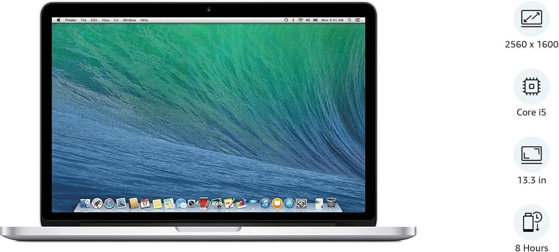 Apple MacBook Pro 13in Core i5 Retina 2.7GHz (MF840LL/A), 8GB Memory, 256GB Solid State Drive (Renewed)