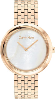 TWISTED BEZEL Women Watch, Analog - WHITE MOTHER OF PEARL / GOLD