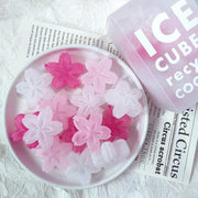 Reusable Ice Cube, Cherry Blossom Shape, Reusable Ice Cubes for Drinks, Washable, Non-Melting Plastic Ice Cubes(28 PCS)