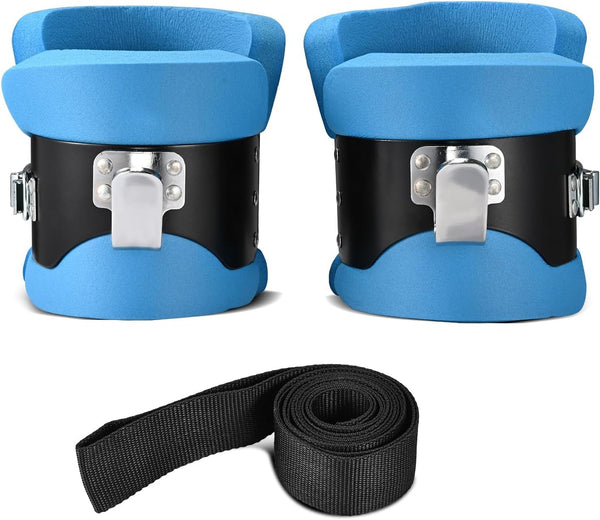 NALACAL Anti Gravity Boots Inversion Hang Up Boots Inversion Boots Gravity Compression Relief Exercise Recovery Compression Relief and Fitness with 2 Gravity Hook (Blue)