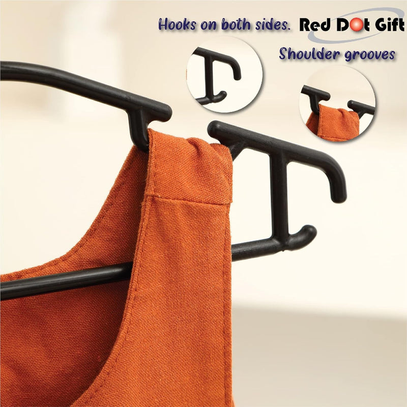Red Dot Gift® 10-Pack Baby Clothes Hangers Nonslip Children Coat Hangers Plastic Nursery Hangers With Notched Shoulder For Babies Toddlers Kids Clothes Hanger,suit hanger (White)