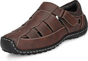 Men's Navy Fisherman Sandals - Coffee