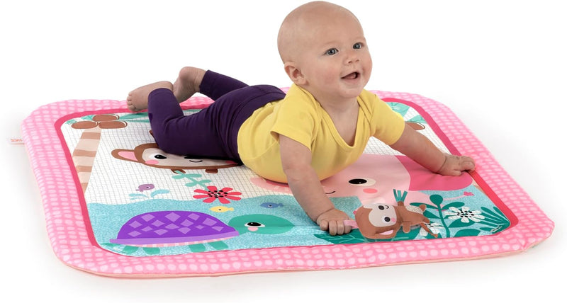 Bright Starts - Wild Wiggles FoldAway Activity Gym & Play Mat with Take-Along Toys, 0-12 months
