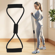 Necomi Fitness Resistance Band Set (15 pieces) with Handles, Shoulder Straps, Ankle Straps