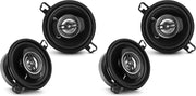 Pyle 2-Way Universal Car Stereo Speakers - 120W 3.5 Inch Coaxial Loud Pro Audio Speaker OEM Quick Replacement Component Vehicle Door/Side Panel Mount Compatible PL31BK (Pair) - 3.5 Inch (Pack of 2)