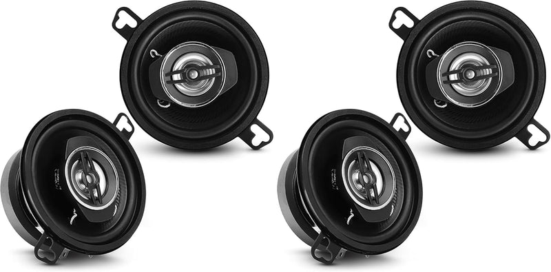 Pyle 2-Way Universal Car Stereo Speakers - 120W 3.5 Inch Coaxial Loud Pro Audio Speaker OEM Quick Replacement Component Vehicle Door/Side Panel Mount Compatible PL31BK (Pair) - 3.5 Inch (Pack of 2)