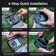 Macro Lens Kit for Smartphone 10-20X Zoom Photography Lens for iPhone and Samsung Galaxy Mobile Phones with Universal Clip HD Optical Glass for Close-up Shots of Nature and Jewelry