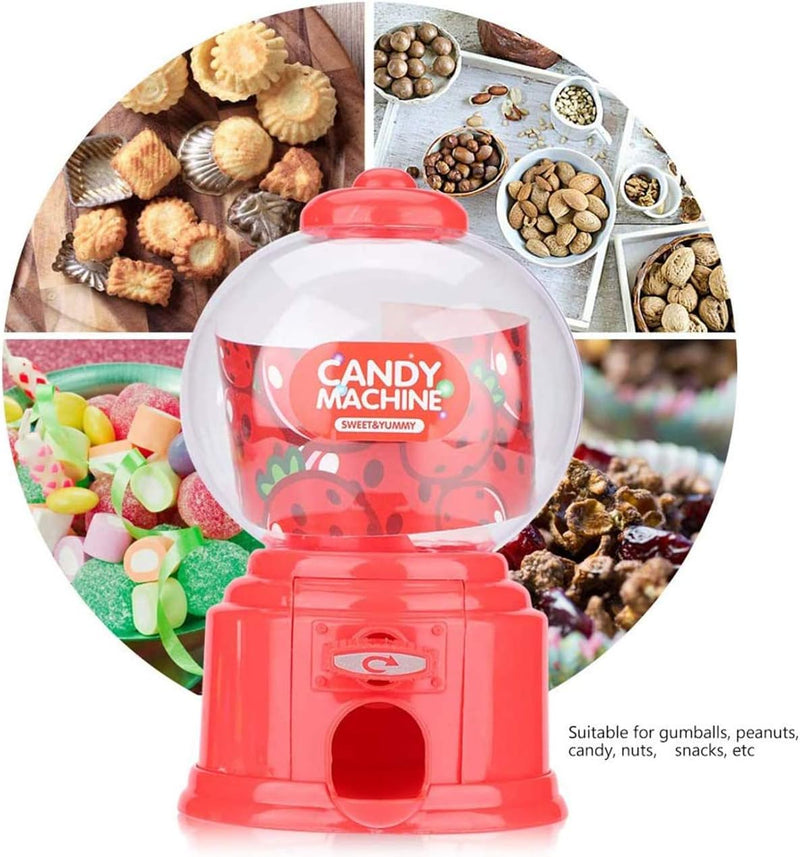 Candy Vending Machine Cute Sweets Mini Candy Machine Bubble Gumball Dispenser Coin Bank