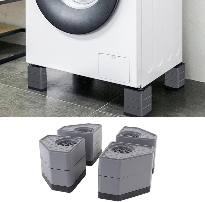 Washing Machine Foot Pad, 4PCS Practical Universal Washing Machine Anti Vibration Pads Shockproof Noise Canceling Washer Dryer Stabilizer Support Feet