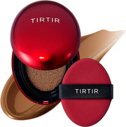 Mini Size TIRTIR Mask Fit Red Cushion Foundation Japan's No.1 Choice for Glass skin, Long-Lasting, Lightweight, Buildable Coverage, Semi-Matte (21N Ivory, 4.5g (Pack of 1)) - 45N Saddle Brown 0.63 Fl Oz (Pack of 1)