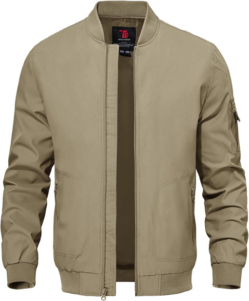 Men's Lightweight Windbreaker Jacket, Outdoor Fashion Golf Coat - A1-khaki
