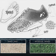 Football Boots Kids,FG/AG Soccer Athletics Training Shoes Men's Women's,Spikes Cleats Football Athletic Sneakers Boys Girls,Competition Trainers Fitness For Adult Youth,30-45 Size