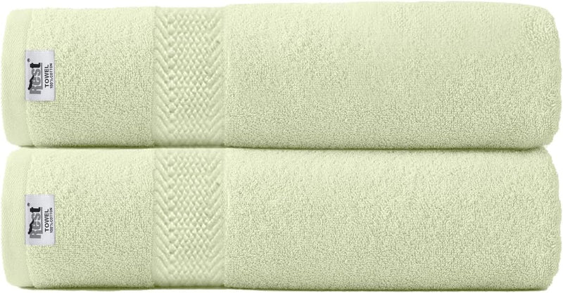 Cotton Home Rest Bath Towel- Set of 2 Sky Blue, Cotton Towel | 70x140cm / 27x55 inch, Luxury Hotel Towel Set Absorbent Durable Lightweight Washable Quick Dry Spa Quality Beach Pool Family Bath Towel.