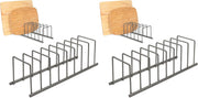 Spectrum Diversified EUro Lid Organizer Silver 32070, L - Industrial Gray 1 Count (Pack of 2)