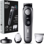 Barun Beard Timmer 7 with 39 Length Settings Precision Wheel Cordless & Rechargeable With Gillette Proglide Razor, Black/Silver Metal, BT7240 - BT 9420