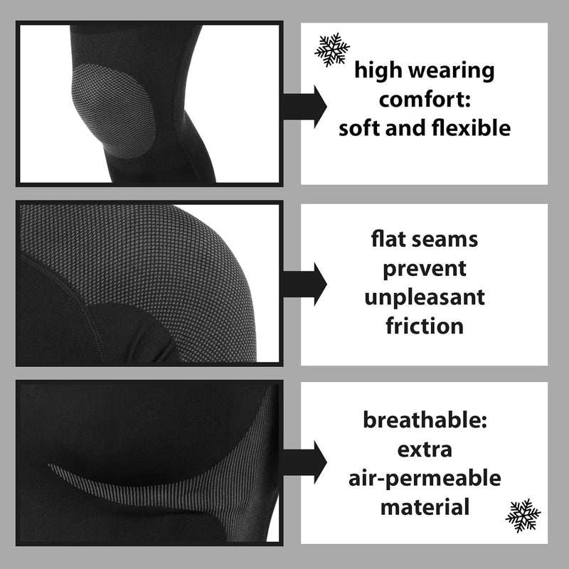 ALPIDEX Women's Thermal Underwear Functional Outfit Ski Set Warm Flexible Breathable Winter Autumn