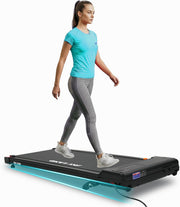 SKY LAND Walking Pad Treadmill for Home & Office Slim Under Desk Walking Treadmill with LED Display, Remote Control, Quiet Motor, Space-Saving Design - EM-1308 | Walking Pad with Incline – 2HP