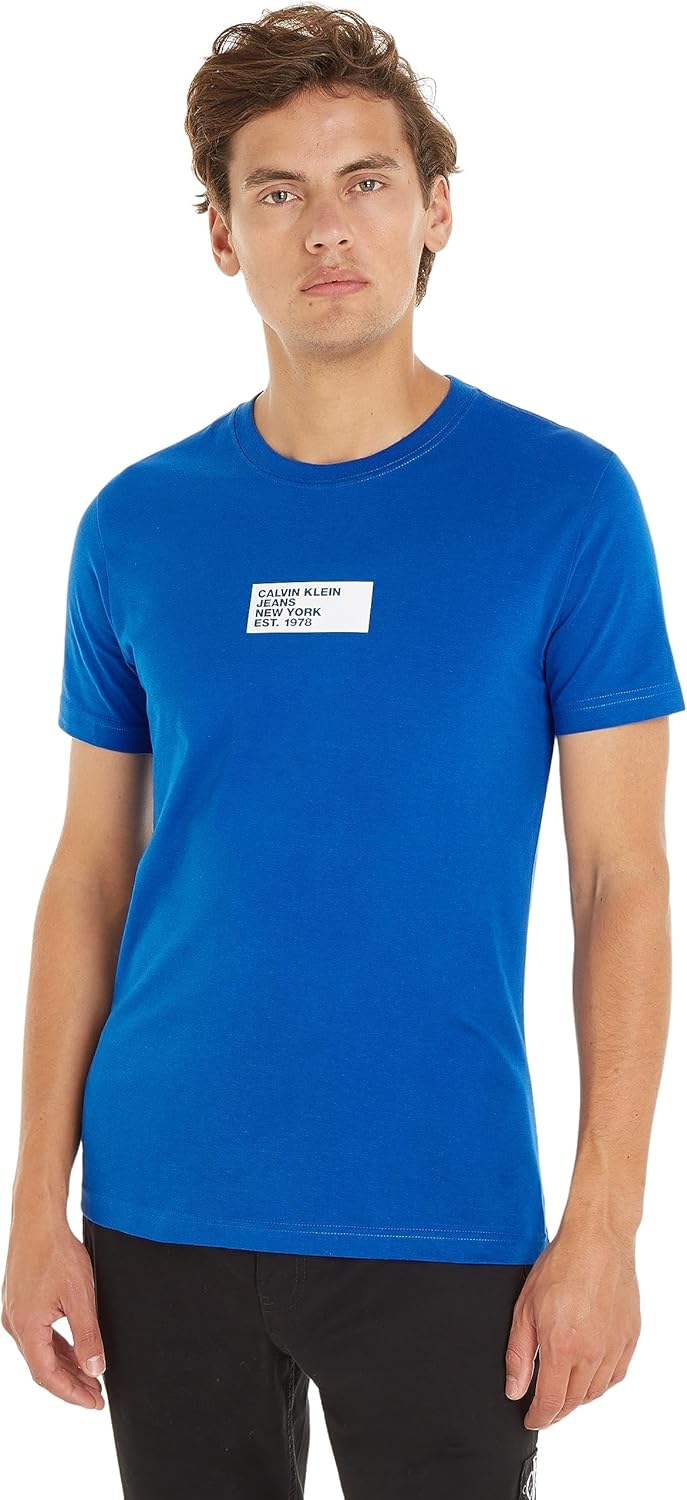 Men SMALL CENTER BOX S/S T-Shirts