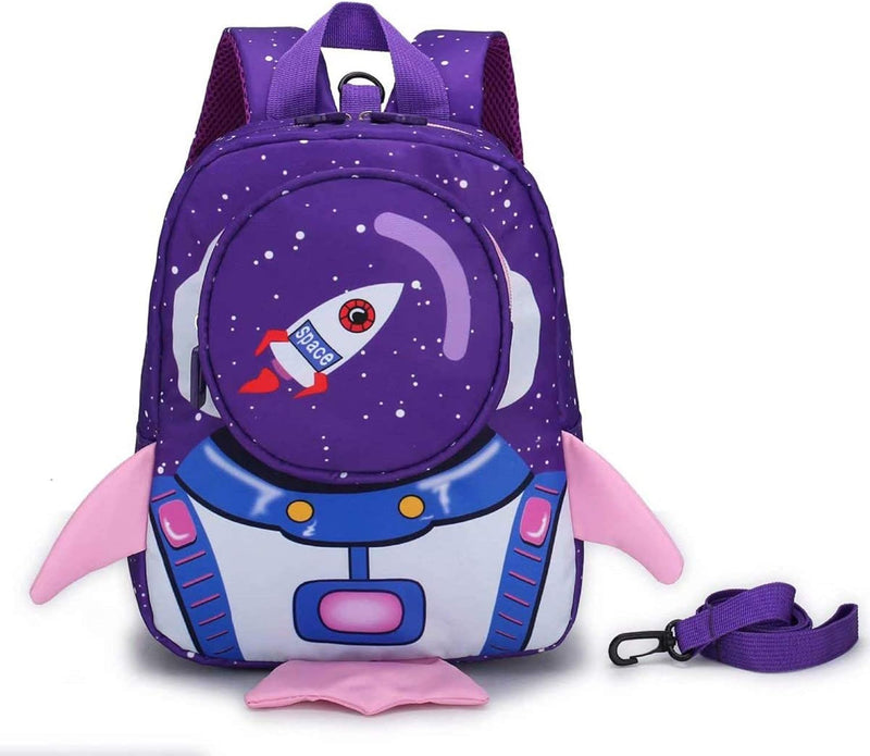 Boys Girls Toddler Backpack with Harness Leash, Rocket Shape kids backpack for Nursery, Preschool, School Bag, Waterproof baby Backpack Rucksack(for 1-3 Years old)