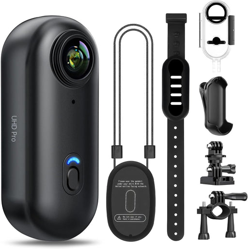 4k Action Camera,Mini Vlogging Camera,Small Body Camera with IPX7 Waterproof,Underwater Camcorder,Hands-Free POV Recording, Helmet Cam for Cycling, Motorcycle(32G Card)