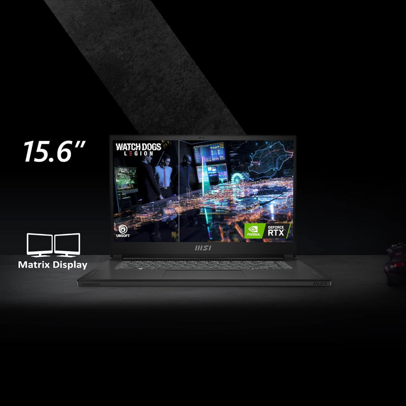 Stealth 15 with 15.6" FHD display, Intel Core i7-13620H, 16GB RAM,1TB SSD, NVIDIA GeForce RTX 4060 8GB GDDR6, Windows 11, Black