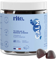 CALM Vegan Vitamin Gummies Adaptogens Botanicals, L-Theanine, Vitamin B6, Vitamin E Reduce stress, support better sleep, improve mood 60 Vegan Gummies Delicious Natural berries flavour