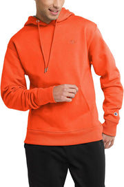 mens Hoodie, Powerblend, Fleece Striped Sweatshirt for Men (Reg. Or Big & Tall) Hooded Sweatshirt - Spicy Orange