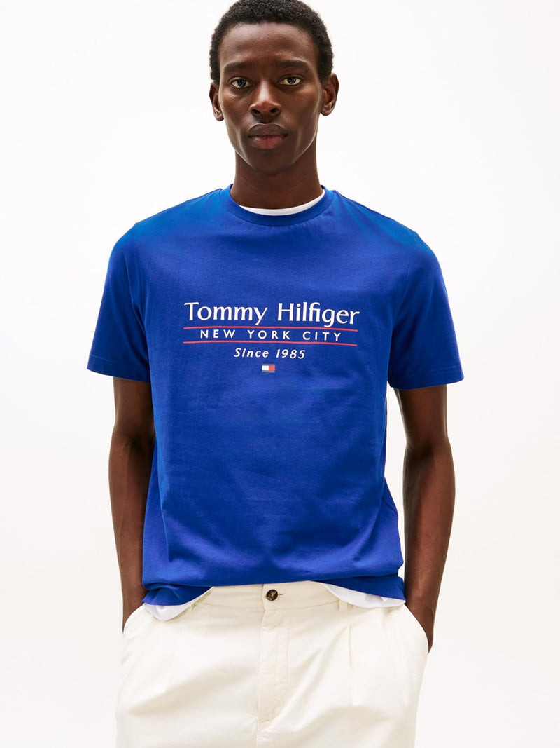 Tommy Hilfiger mens HILFIGER CENTER STACK TEE S/S T-Shirt