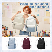 VECAVE Lightweight Casual Laptop Backpack Purse for Women,Travel Backpack with laptop compartment