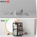 Rotating Makeup Organizer, DIY 8 Adjustable Layers Spinning Skincare Organizer, Cosmetic Display Case with Brush Holder Perfume Tray, Multi-Function Storage Carousel for Vanity Bathroom Countertop