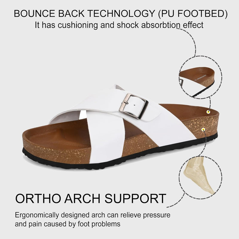 Centrino 7311 mens Cushion Sliders/Slippers | PU Padding on the Footbed | Bounce Back Technology | Comfortable & LightWeight | Waterproof & Everyday Flip Flops for Men and boys