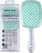 Hair Brush Comb For Hair Detangling Hair Brush Women Hair Styling Brush Hairbrush For Fine Hair Massage Comb Straw Hair Brush Vented Light Green+Purple - 001 Light Green+Transparent