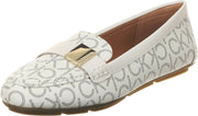 Lisa Womens Loafer Flat - White