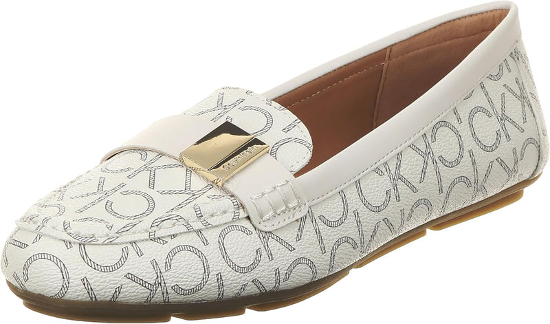 Lisa Womens Loafer Flat - White